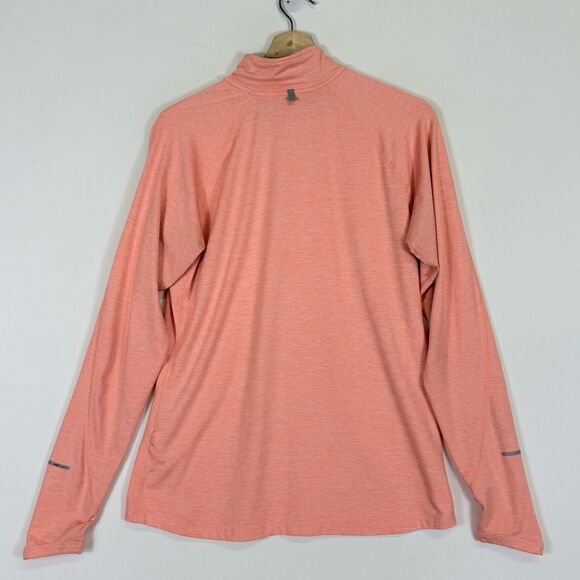 Nike Dri-Fit Women Large Melon Orange Reflective Thumbhole Running Track‎ Jacket - Picture 5 of 7